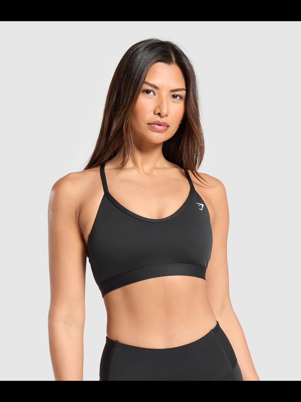 Gymshark V Neck Sports Bra - Black
